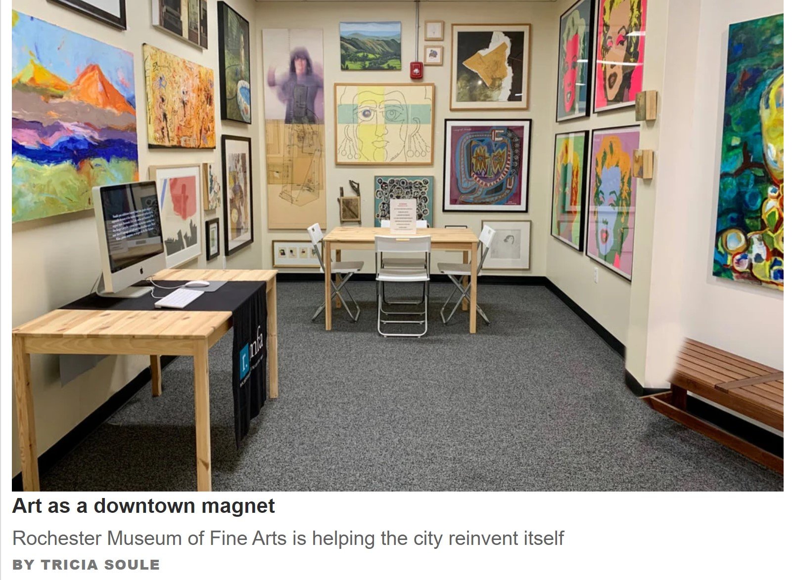 Art as a downtown magnet