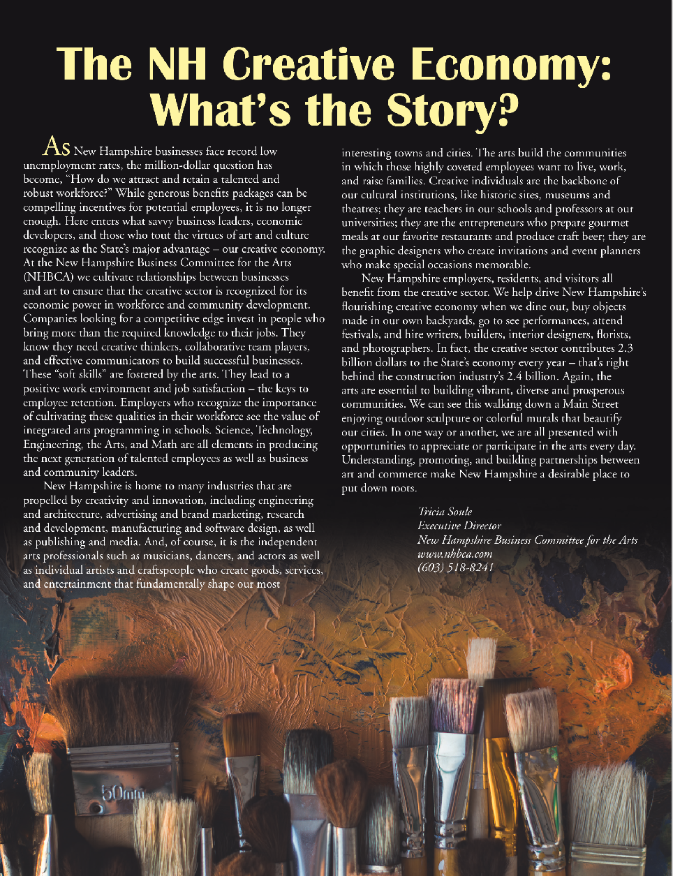 The NH Creative Economy: What's the Story?